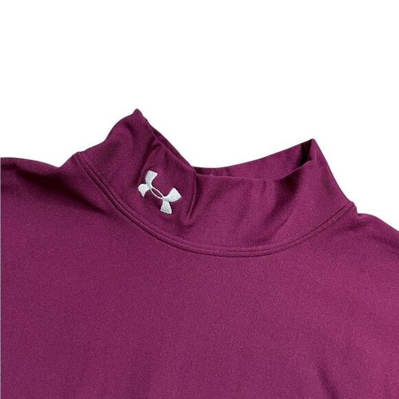 UNDER ARMOUR Coldgear Mock Neck Long Sleeve Shirt Size XL - Picture 3 of 6
